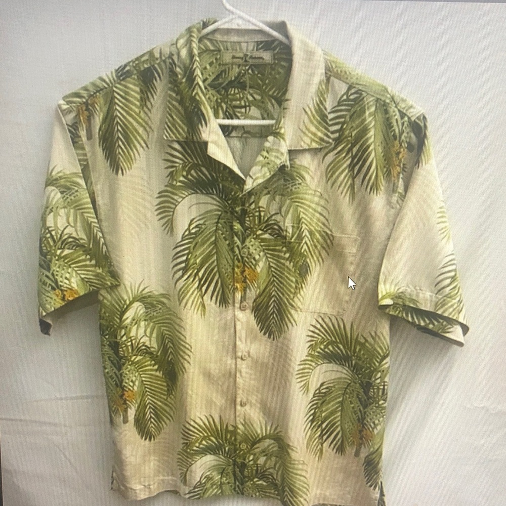 Tropical Palm Print Men's Shirt